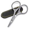 GERMANIKURE Rounded Baby Nail Scissors - FINOX Surgical Stainless Steel baby scissors and Manicure Tools in Leather Case - Self Grooming Scissors for nails Ethically Made in Solingen Germany - 4701