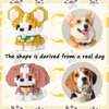 Scosloo Micro Mini Building Blocks Dog Series, Animals Model Toy Party Favors for Kids, Creative Building Blocks Toys, Birthday Gift for Boy Girl Ages 6-12+ (Bichon Frise)