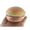 1 Hamburger Stretchy Squishy Squeeze Stress Ball Soft Doh Filling - Like Shaving Cream - Sensory, Fidget Toy Burger (1 Burger Ball)
