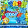 Amandir 159PCS Summer Pool Beach Party Decorations Splash Tropical Balloon Garland Arch Kit Sun Watermelon Foil Balloons for Kids Birthday Swimming Water Luau Hawaiian Baby Shower Party Decorations