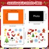 24 Packs Christmas Crafts for Kids Holiday Picture Frame DIY Craft Kits with 330 Stickers Gingerbread Santa Reindeer Snow Stickers Xmas Art Favor for Children Home Classroom Party Game Activity