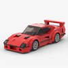 Red Sports Car MOC Building Blocks,Speed Champions Cars Toy Building Sets,City Vehicle DIY Building Bricks for Kids and Adults-197PCS