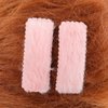 COHEALI 16pcs Plush Snap Hair Clips Rectangle Hair Barrettes Candy Color Hairpin Hair Accessories for Girl Women Mixed