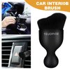 TEUOPIOE Auto Interior Dust Brush, Car Detailing Brush, Soft Bristles Detailing Brush Dusting Tool for Automotive Dashboard, Air Conditioner Vents, Leather, Computer,Scratch Free (Black)