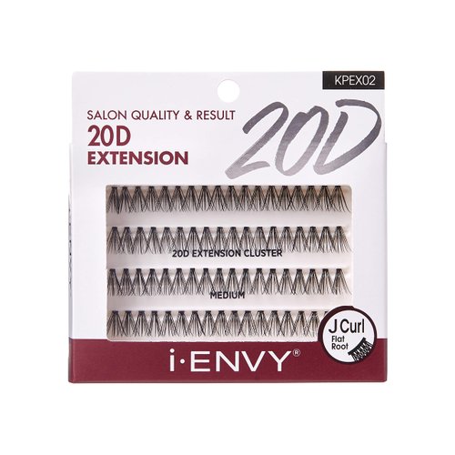 i-ENVY 20D Extension Cluster Individual Lashes (Medium, 3 PACK)