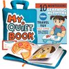 My Quiet Book - Travel Toys for Toddlers 1-3, Learning Toys for Toddlers 1-3 with 10 Montessori Activities, Toddler Girl Toys, Toddler Books, Christmas Toddler Gifts Stocking Stuffers Toddler Toys 1-2