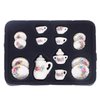 Toddmomy Miniature Tea Sets Dollhouse Porcelain Tea Set 1 12 Scale Miniature Dollhouse Accessories Kitchen Miniature Decor for Doll Toy Supplies