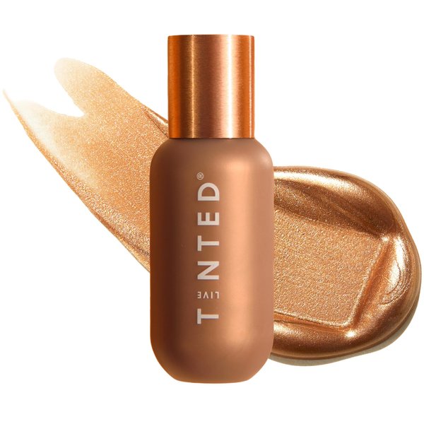 Live Tinted Hueglow Liquid Highlighter Drops - Lightweight Serum-Infused Highlighter, Non-Greasy Formula for Natural Radiance and Advanced Hydration, Dusk, 1.7fl oz / 50mL