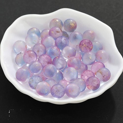 Purple Glass Marbles Luminous Glass Ball 12MM Colorful Glass Marbles Kids Toy Vase Filler Fish Tank Home Decor DIY Jewelry Accessories Learning and Education