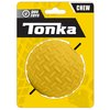 Tonka Rubber Diamond Plate Ball Dog Toy, Lightweight, Durable and Water Resistant, 3.5 Inches, Single Unit, Yellow