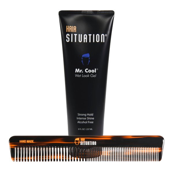 Mr. Cool Wet Look Hair Gel and Full Size Comb