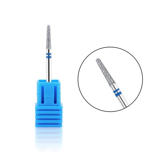 NMKL38 Electric Cuticle Clean Bit 3/32'' Carbide Drill Pointed Burr Nail Art File for Milling Machine Manicure Pedicure Cutter Tool (3 x 10)