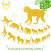 Jungle Safari Animal Banner Gold Glitter Zoo Garland Baby Shower Child Kids Boy Girl Birthday Party Supplies Decorations PRE Strung 2 PCS