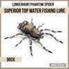 Lunkerhunt Phantom Spider Fishing Lure | Most Realistic Topwater Fishing Bait with Self-Righting Ballast for Natural Walking Action | Hollow Body Weedless Hooks for Bass Fishing (Dock)