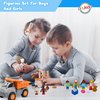 Playkidiz 8 Toy Figures & Playsets, 2 Inch Play Peoples Set, Early Development Family Figurines for Kids, Pretend Play Toys for Children 3+ (23Pcs)