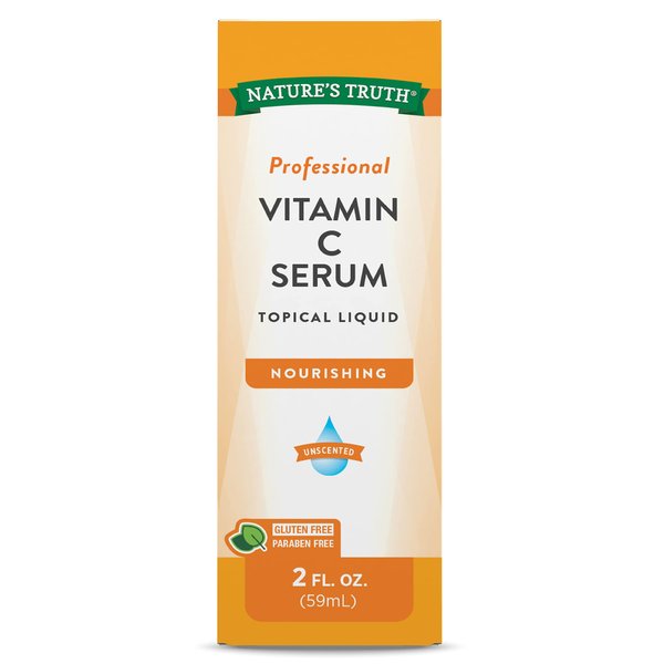 Nature's Truth Vitamin C Serum 2 oz | Oil For Body & Face | Nourishing & Unscented