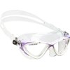 Cressi Planet Crystal Silicone Swim Goggles, Clear/White/Pink (DE202640)