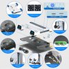 PS5 Wall Mount Kit with 3-level Cooling Fan and Dual Charging Station, PS5 Shelf Mount Compatible with PS5 Disc & Digital, PS5 Cooling Station for PS5 Accessories with Headset Holder, Not for PS5 Slim