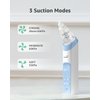 GROWNSY Nasal Aspirator for Baby, Electric Nose Aspirator for Toddler, Baby Nose Sucker, Automatic Nose Cleaner with 3 Silicone Tips, Adjustable Suctions, Music and Light Soothing Function (Blue)
