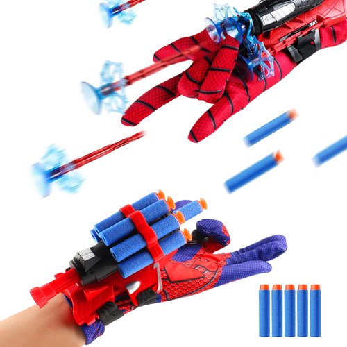 Wiifyly Spider Web Gloves Shooters Costume Toy for Kids Girl Boys Cosplay Launcher Action Figure (2)