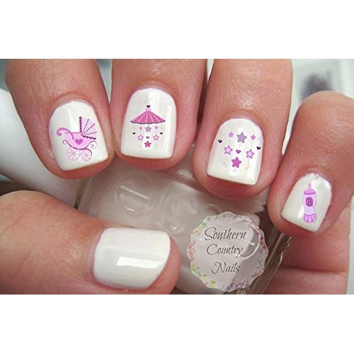 Girl Baby Shower Nail Art Decals