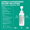 Base Labs 3% Hypertonic Saline Solution for Nebulizer Machine | Saline Solution for Kids & Adults for Inhalation Treatment & Nasal Hygiene Devices | Clears Lungs & Congestion l 25 Vials 5ml Unit Dose