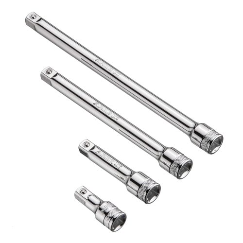 ARES 70244-4-Piece 3/8-Inch Drive Socket Extension Set - Includes 1 3/4-Inch, 3-Inch, 6-Inch and 8-Inch Extensions - Premium Chrome Vanadium Steel with Mirror Finish