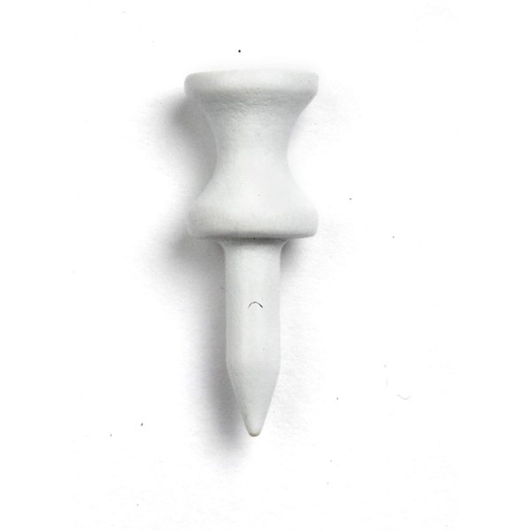1 1/4" Inch Step Down Golf Tees | Made from Natural Hard Wood | Strong, Light Weight & Biodegradable Material | Pack of 100 White