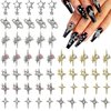 KACHIMOO 55PCS Silver Star Nail Charms Gold Star Charms for Acrylic Nails,Y2K Nail Charms 3D Alloy Nail Art Charms Y2K Nail Rhinestones Nail Supplies for Women and Girls Nail Design(11 Styles)