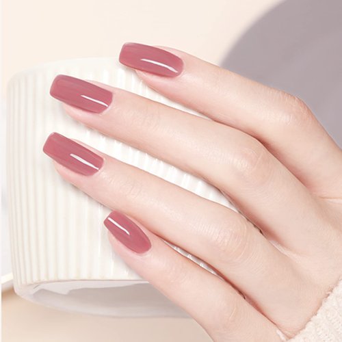 VENALISA 15ml Nude Pink Gel Nail Polish, Baby Pink Gel Polish Arbie Natural Color Spring Summer Soak Off UV LED Nail Gel Polish Nail Art Starter Manicure Salon DIY at Home, 0.53 OZ