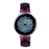 TenCloud Resin Watch Band Compatible with WZWNEER Y20GT Women Men Metal Strap for Luoba Smart Watch Band for WZWNEER Smart Watch Y20GT (Violet)