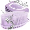 Avilana (Style 1) 2-in-1 Exfoliating Silicone Body Scrubber - Hygienic Shower Loofah Sponge Alternative for Deep Clean & Soft Skin