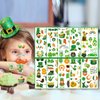 10 Sheets St. Patrick’s Day Temporary Tattoos, 180 Pcs Shamrock Tattoos Sickers Waterproof Body Stickers, St. Patrick's Day Clover Tattoos for Kids, Irish Parade Party Favors Decoration(C)
