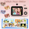 Kids Digital Camera for Toddler Girls,Toy Camera for Kids 3-8 Year Old,Children Selfie Video Camera with 1080p Dual Lens,Christmas Birthday Gifts for Boys Girls Age 3-8 with 32g Tf Card-Pink