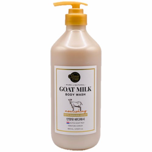 Generic Shower Mate Goat Milk Body Wash Nourishing, 800 mL / 27.05 fl. oz. (Manuka honey)