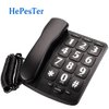 Big Button Phone for Elderly, HePesTer P-02 Amplified Corded Phone for Hearing Impaired Aid with Extra Loud Ringer Landline Telephone for Seniors Home House Phone Wall Mountable