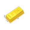 Kisangel 2Pcs Fake Gold Bar Golden Brick Replica Bullion Decorative Movie Prop Novelty Gift Pirate Party Supplies