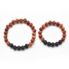 Mystiqs Kids and Adult Matching Lava Rock Beaded Stone Bracelets Essential Oil Diffuser Set for Aromatherapy Ideal for Anti-Stress or Anti-Anxiety