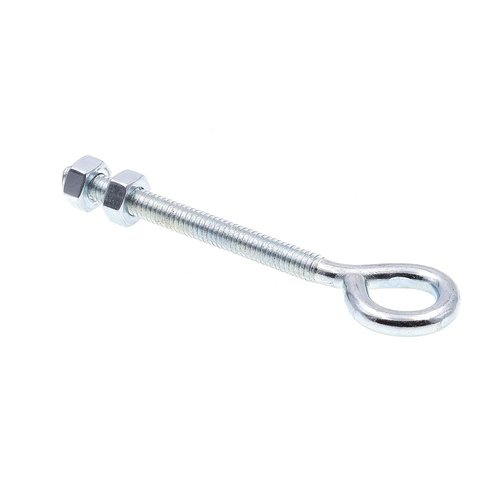 Prime-Line 9066440 Eye Bolts With Nuts, 1/4 In.-20 X 4 In., Zinc Plated Steel (10 Pack)