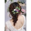 Kercisbeauty Boho Floral Bridal Hair Comb Clips Wedding Flower Leaf Hair Piece for Brides Evening Party Prom Handmade Unique Headpiece (Vintage Love)