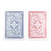 Copag *4-Color Faces* Legacy Design 100% Plastic Playing Cards, Poker Size (Standard) Jumbo Index Red/Blue Double Deck Set
