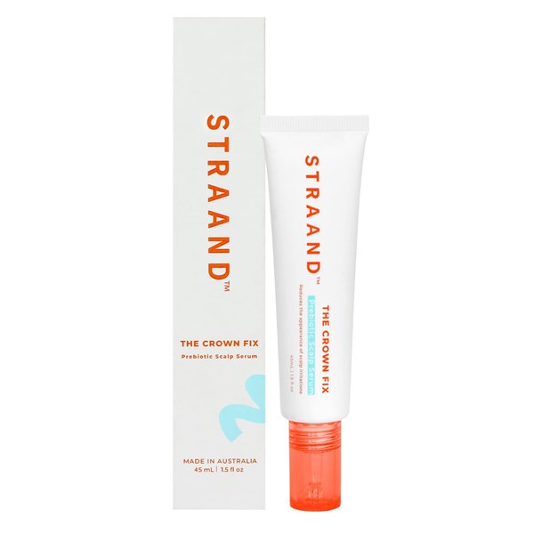 Straand Crown Fix Dry Scalp Serum - Hydrating Serum for Hair Repair & Itchy Scalp Relief - Prebiotic Formula Moisturizes & Relieves Stress from Heat Styling - Vegan & Safe for Colored Hair (1.5 oz)