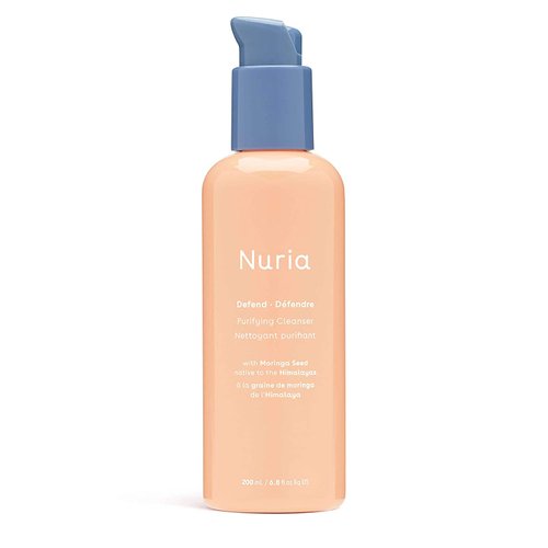 Nuria Beauty | Defend Purifying Facial Cleanser with Moringa Seed (Rich in Vitamin C), Seaberry and Green Tea Antioxidants to Remove Impurities | 200 mL | Clean Beauty, Cruelty-Free & Vegan