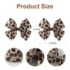 4Pcs Leopard Hair Bow Clips Girls Women Cheetah Print Costume Accessories
