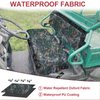 StarknightMT Mule 610 Seat Covers, Mule Seat Covers Compatible with Kawasaki Mule 600 610 Durable 1680D Fabric with Waterproof PU Coating Camo Bench Seat Cover