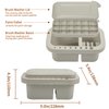 MyLifeUNIT Paint Brush Cleaner, Paint Brush Holder and Organizers with Palette for Acrylic, Watercolor, and Water-Based Paints (Grey)
