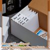 Horizontal Trading Card Dividers 3 x 3.8 inch, Plastic Divider Cards, White Card Dividers with Labels, Card Dividers for Sport Game Playing Cards (100 Pieces)