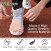Welnove Pack of 12 Bunion Corrector, Toe Separators with 2 Loops, Big Toe Spacer Suitable for Bunion and Overlap Toe (White)