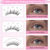 MLEN DIARY 255 Clusters Individual Lashes 12-14mm Cluster Lashes Natural False Eyelashes 3 in 1 Mink Eyelash Extension DIY Kit