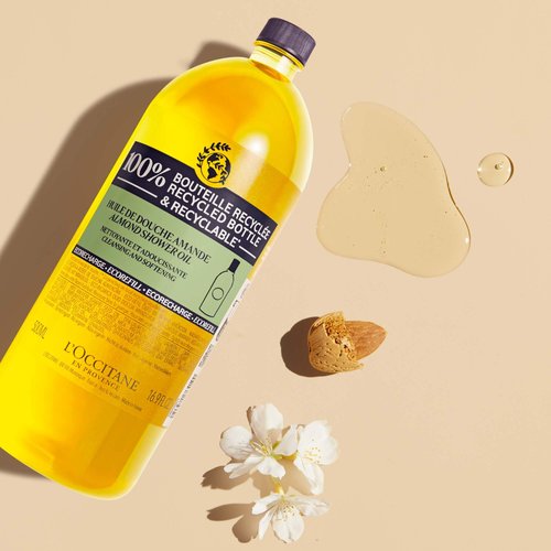 L'Occitane Cleansing & Softening Almond Shower Oil, 16.9 Fl Oz (Pack of 1)